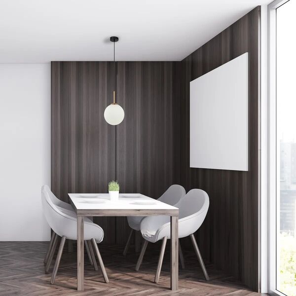 Italux Deore PND-5578-1S-BRO-BK κρεμαστό φωτιστικό 1x40W E27 λευκό/μαύρο