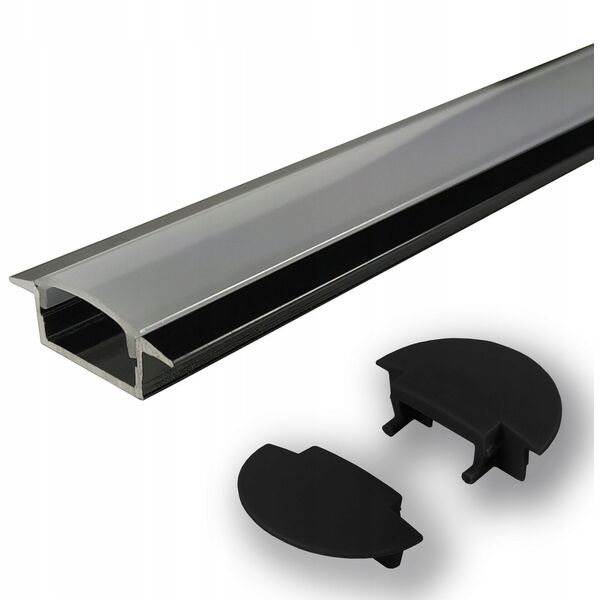 LVT Masterled 0454 προφίλ LED 2m μαύρο