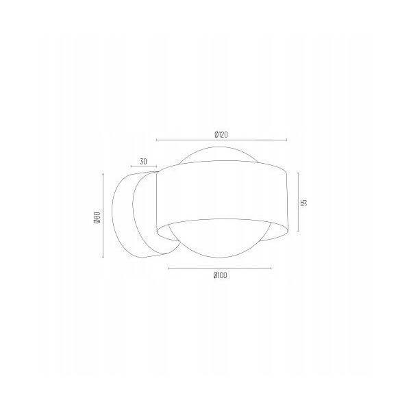 Argon Massimo Plus 8567 απλίκα τοίχου 1x6W G9 χρυσό/λευκό