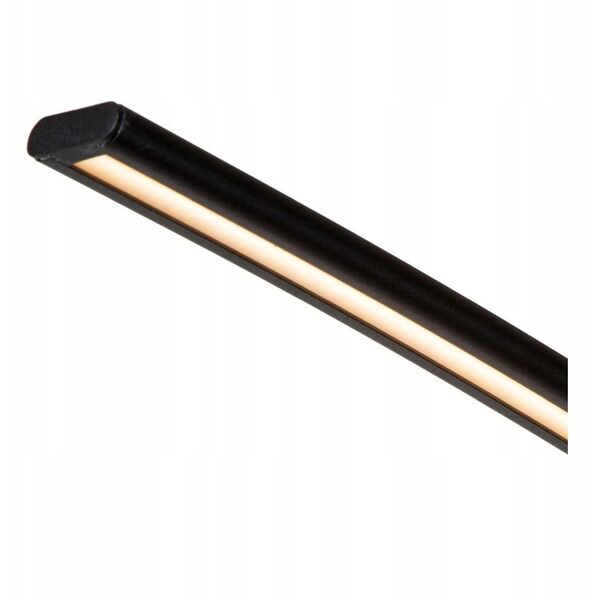 Lucide Curve 44700/11/30 φωτιστικό δαπέδου 1x15W LED 2550-2850K 540 lm μαύρο