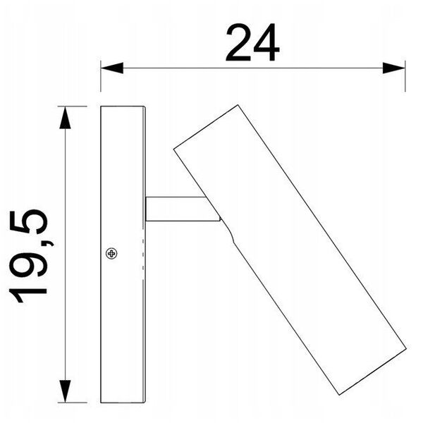 Luminex Axion 4320 απλίκα τοίχου 1x8W GU10 μαύρο/χρυσό