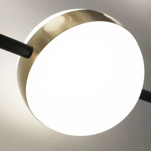MAXlight Mantra Cuba 7163 απλίκα τοίχου 1x8W LED 3000K 600 lm χρυσό/μαύρο