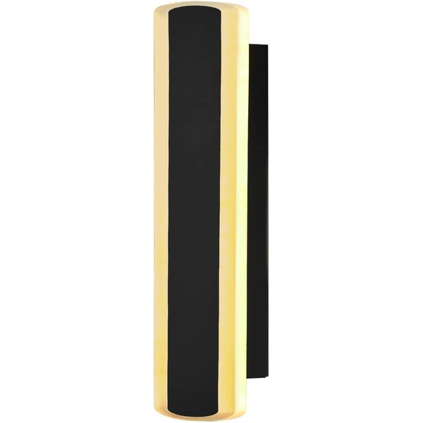 CANDELLUX STICK lampa ścienna zewnetrzna L-30 czarny 12W  klosz opal IP65 21-35868