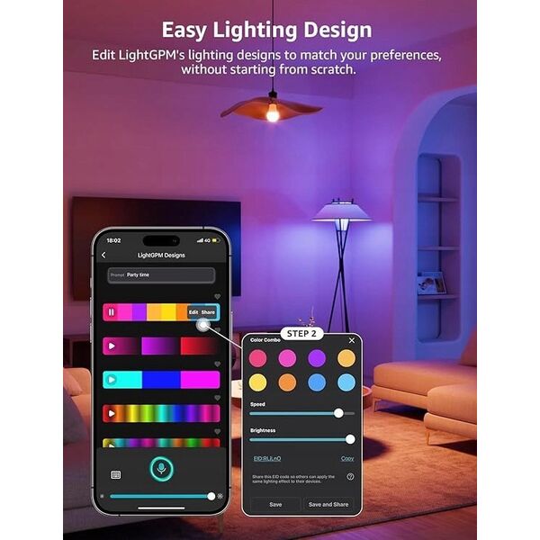 Lepro B1 AI Smart Bulb E27 - έξυπνες λάμπες E27 (2 τεμ)