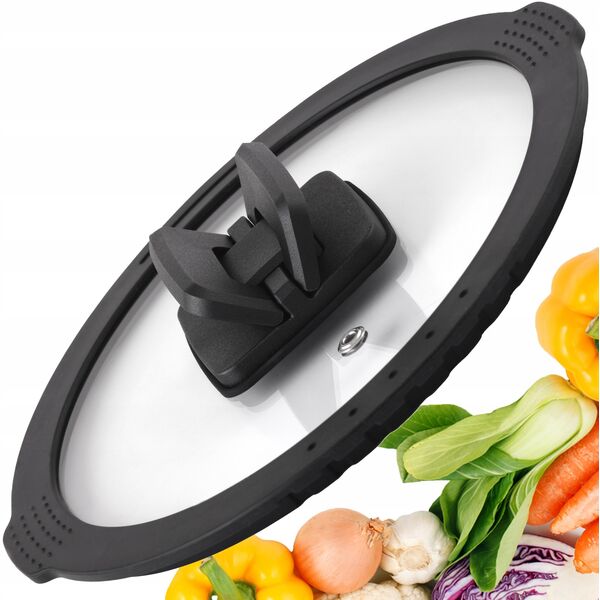 ΓΥΑΛΙΝΟ ΚΑΠΑΚΙ COMODO 28CM BR-8853