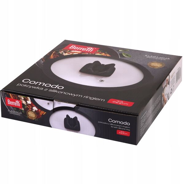 ΓΥΑΛΙΝΟ ΚΑΠΑΚΙ COMODO 24CM BR-0923