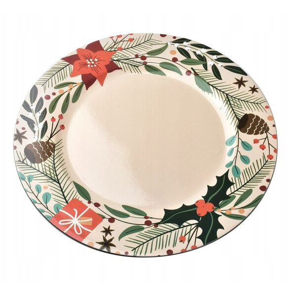 BLANCHE FESTIVE Διακοσμητικό πιάτο 33xh2cm