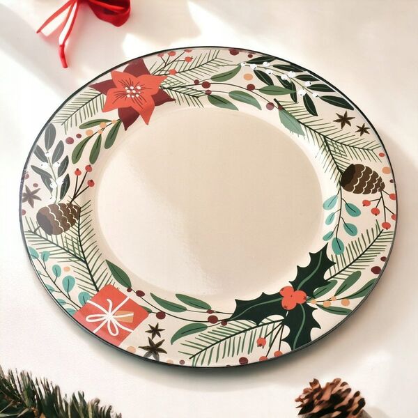 BLANCHE FESTIVE Διακοσμητικό πιάτο 33xh2cm