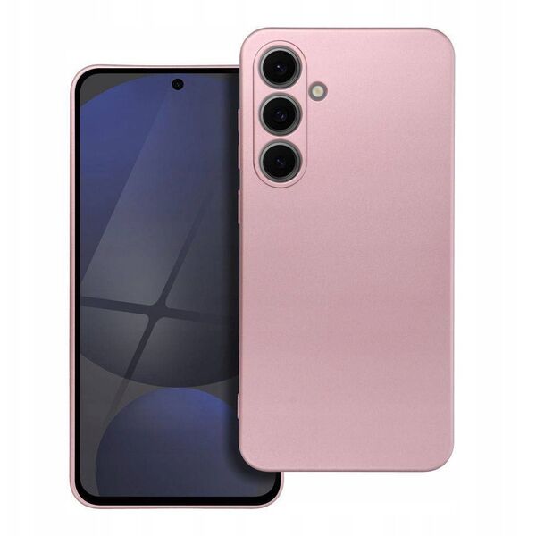 Θήκη METALLIC για SAMSUNG S24 FE ροζ