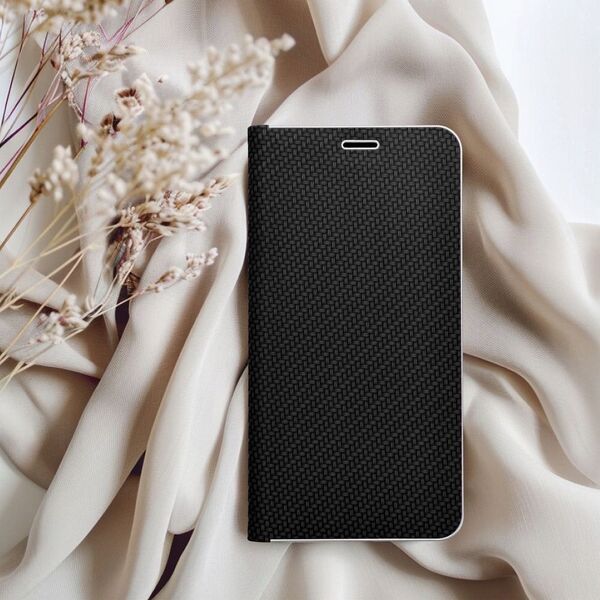 Θήκη LUNA Book Carbon για SAMSUNG A56 5G μαύρο