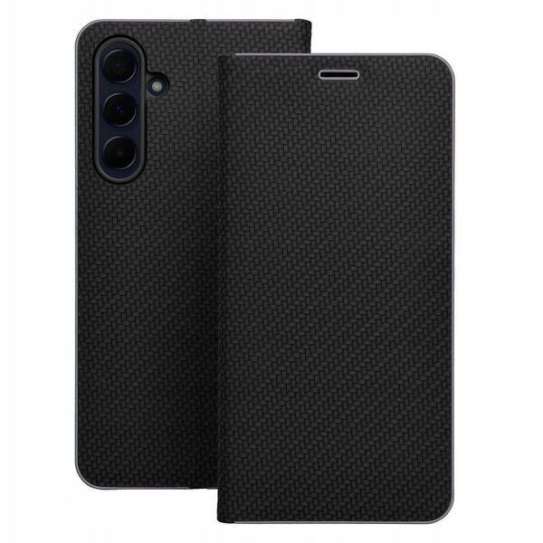 Θήκη LUNA Book Carbon για SAMSUNG A56 5G μαύρο