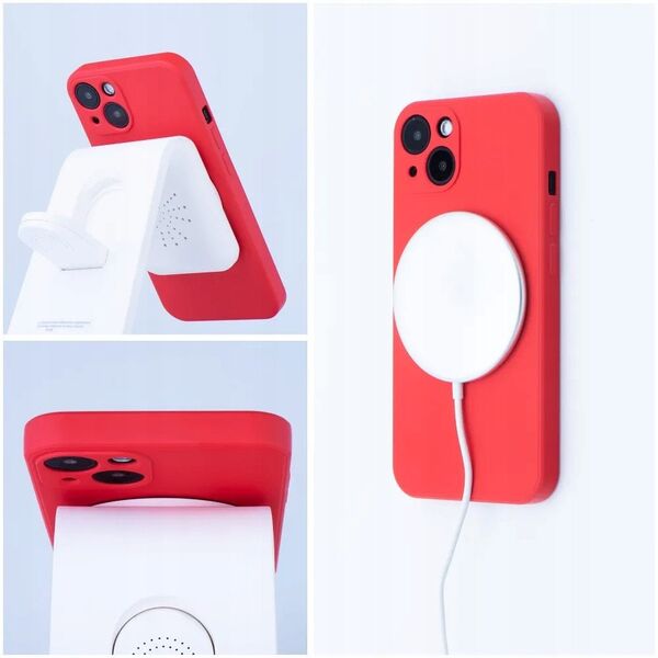 Θήκη SILICONE MAG COVER συμβατή με MagSafe για SAMSUNG A26 κόκκινο