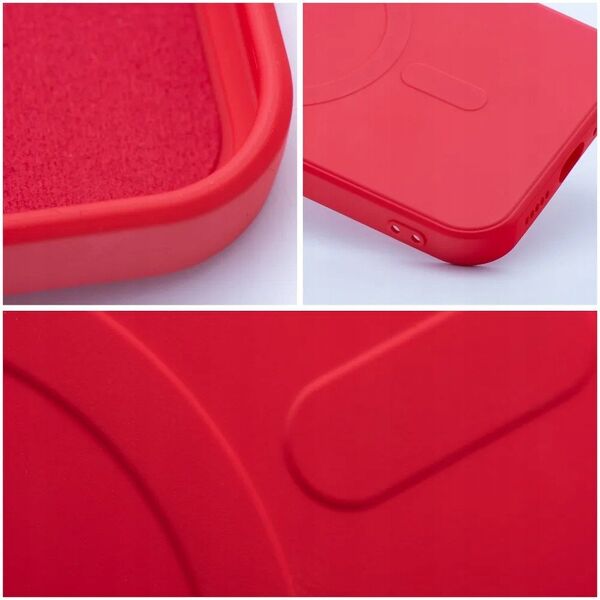 Θήκη SILICONE MAG COVER συμβατή με MagSafe για SAMSUNG A26 κόκκινο