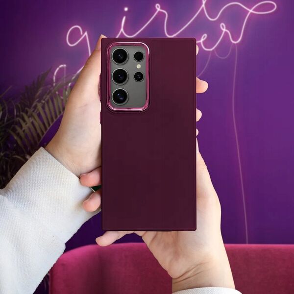 Θήκη FRAME για XIAOMI Redmi Note 14 4G (GLOBAL - 164,84mm x 78,15mm x 8,16mm) μωβ