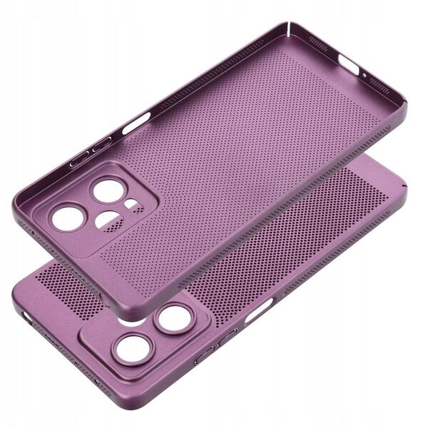 Θήκη BREEZY για XIAOMI Redmi Note 14 4G (GLOBAL - 164,84mm x 78,15mm x 8,16mm) μωβ