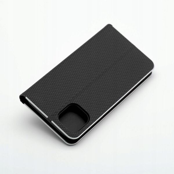 Θήκη LUNA Book Carbon για IPHONE 16e (SE 4 2025) μαύρο