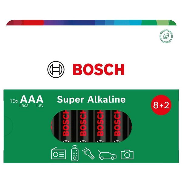 ΜΠΑΤΑΡΙΑ BOSCH 10ΤΜΧ AAA SUPER ALKALINE LR03SA10B/00
