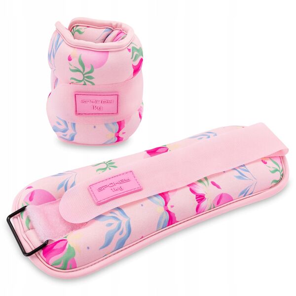 Obciążenia na kostki i nadgarstki 2x 1 kg Spokey THE BLOOM FORM