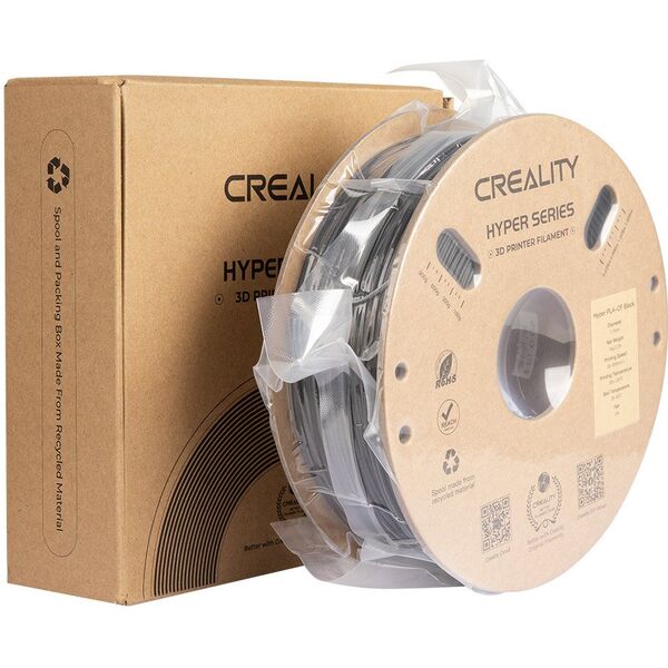 Creality Creality Filament Hyper PLA-CF, 1kg, 1,75mm, Black (3301060015)