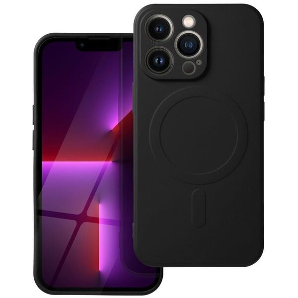 Θήκη SILICONE MAG COVER συμβατή με MagSafe για IPHONE 16e (SE 4 2025) μαύρο