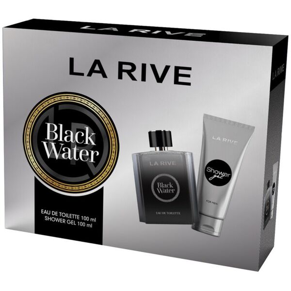 LA RIVE MAN ZESTAW BLACK WATER SET EDT 100ML/SG10