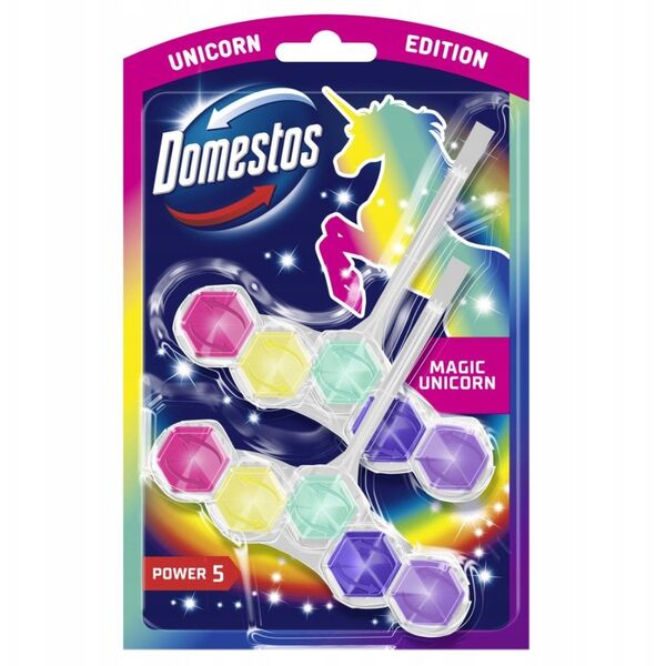 DOMESTOS Μαγικός Μονόκερος Power 5 Κύβος για WC 2 x 50 g