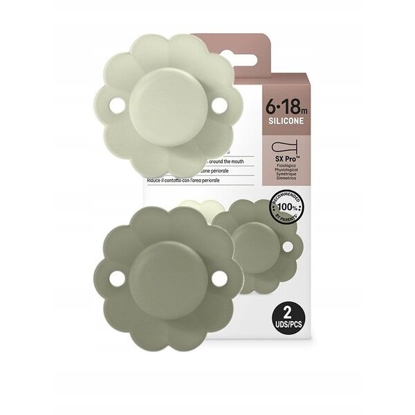 SUAVINEX - 308411-ΦΥΣΙΟΛΟΓΙΚΗ ΠΙΠΙΛΑ SX PRO ΣΙΛΙΚΟΝΗ 2ΤΜΧ/6-18Μ/ΑΚΟΥΑ-ΠΡΑΣΙΝΟ/ΘΑΥΜΑ