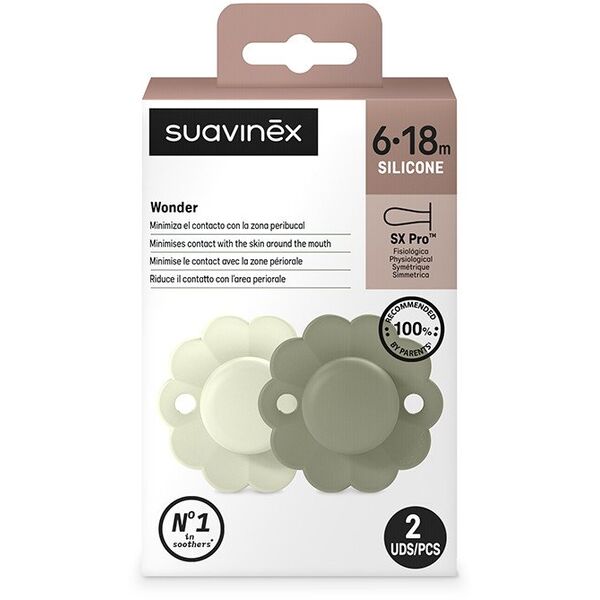 SUAVINEX - 308411-ΦΥΣΙΟΛΟΓΙΚΗ ΠΙΠΙΛΑ SX PRO ΣΙΛΙΚΟΝΗ 2ΤΜΧ/6-18Μ/ΑΚΟΥΑ-ΠΡΑΣΙΝΟ/ΘΑΥΜΑ