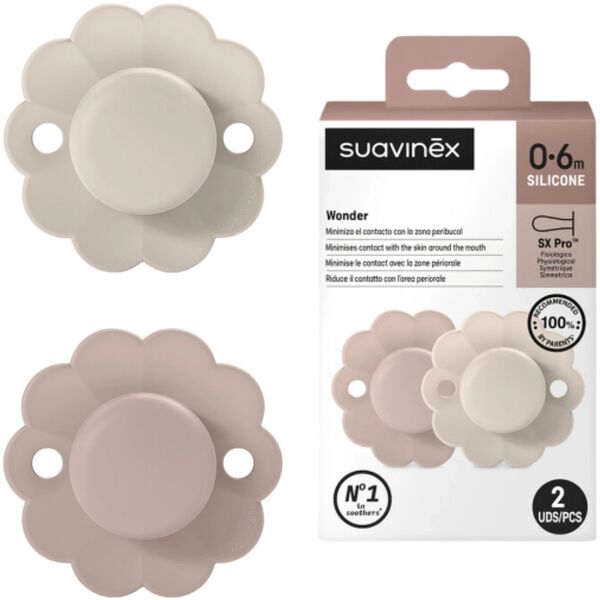 SUAVINEX - 308400-ΦΥΣΙΟΛΟΓΙΚΗ ΠΙΠΙΛΑ SX PRO ΣΙΛΙΚΟΝΗ 2ΤΜΧ/0-6Μ/ΡΟΖ-ΜΑΥΡΟ/ΘΑΥΜΑ