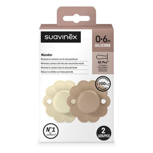 SUAVINEX - 308404-ΦΥΣΙΟΛΟΓΙΚΗ ΠΙΠΙΛΑ SX PRO ΣΙΛΙΚΟΝΗ 2ΤΜΧ/0-6Μ/WGRAY-CORK/WONDER