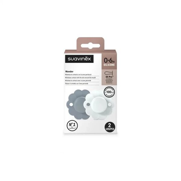 SUAVINEX - 308402-ΦΥΣΙΟΛΟΓΙΚΗ ΠΙΠΙΛΑ SX PRO ΣΙΛΙΚΟΝΗ 2ΤΜΧ/0-6Μ/ΛΙΜΝΗ-ΜΠΛΕ/ΘΑΥΜΑ