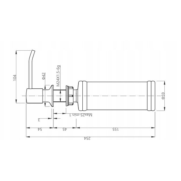 Διανομέας υγρού KEIRA 320 ml nano PVD μαύρο μέταλλο