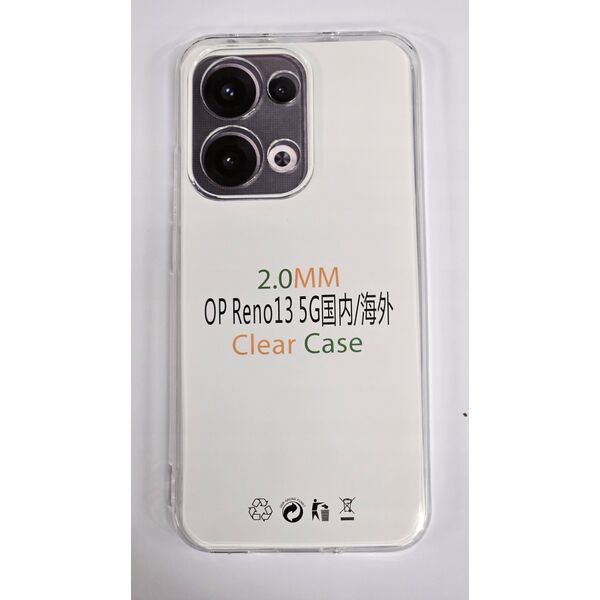 Θήκη CLEAR CASE 2 mm για OPPO Reno 13 (προστασία κάμερας) διαφανής