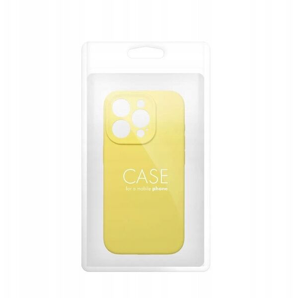 Θήκη SILICONE 2mm για IPHONE 16e (SE 4 2025) κίτρινο