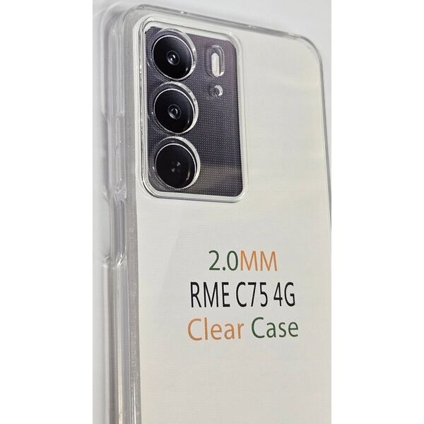 Διαφανής Θήκη CLEAR CASE 2 mm για REALME C75 (προστασία κάμερας) διαφανής