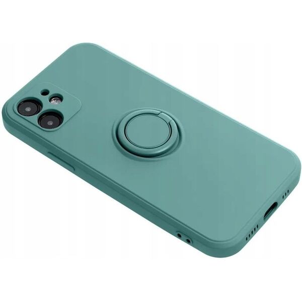 Θήκη SILICONE RING για XIAOMI Redmi Note 14 4G (GLOBAL - 164,84mm x 78,15mm x 8,16mm) πράσινο