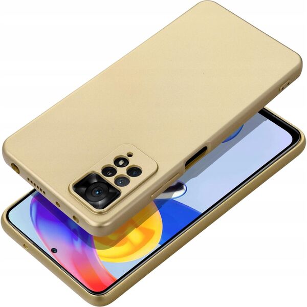 Θήκη METALLIC για XIAOMI Redmi NOTE 14 4G (GLOBAL - 164,84mm x 78,15mm x 8,16mm) χρυσό