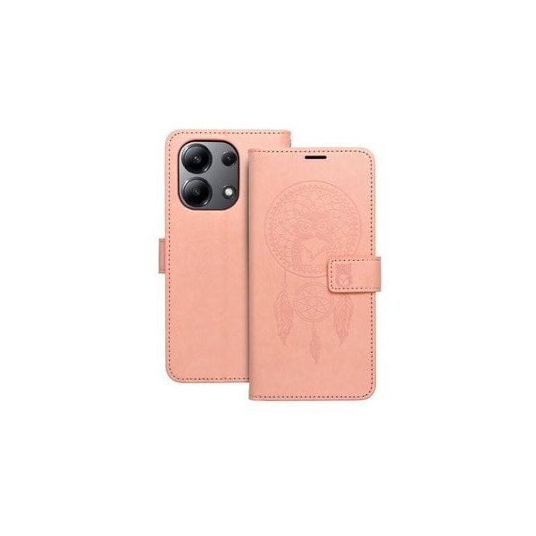 Θήκη MEZZO Book για XIAOMI Redmi Note 14 PRO 4G ονειροπαγίδα ροζ χρυσό