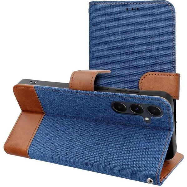 Θήκη JEANS Book για XIAOMI Redmi Note 14 4G (GLOBAL - 164,84mm x 78,15mm x 8,16mm) μπλε