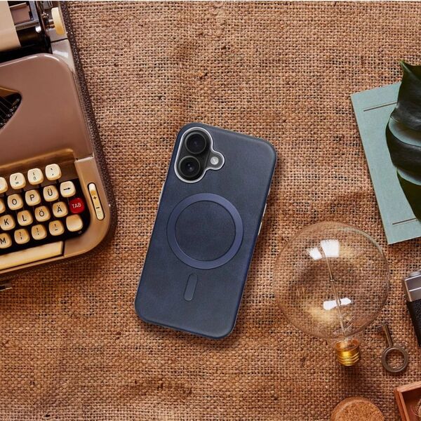 Θήκη GENTLEMAN MAG COVER συμβατή με MagSafe για IPHONE 15 PRO MAX μπλε