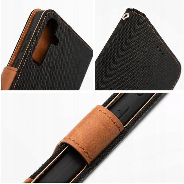 Kabura JEANS Βιβλίο για SAMSUNG S25 Edge μαύρο
