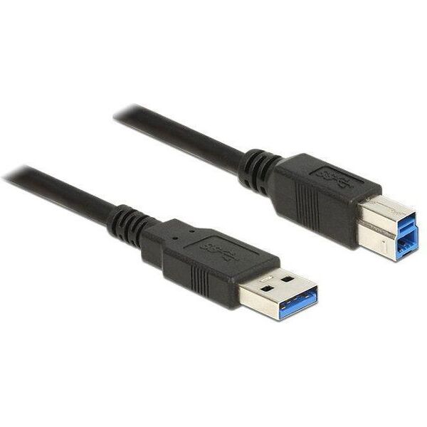 Kabel USB Delock USB-A - USB-B 3 m Czarny (85069)