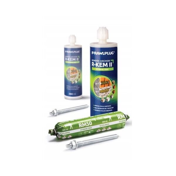 Rawlplug R-KEM II Πολυεστερική ρητίνη χωρίς στυρένιο 175 ml - 10τμχ - R-KEM-II-175
