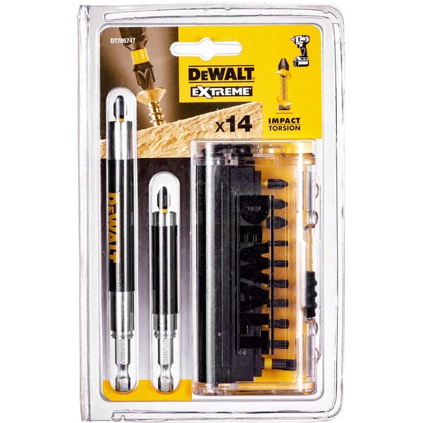 Dewalt zestaw bitów udarowych 14 sztuk (DT70574T-QZ)
