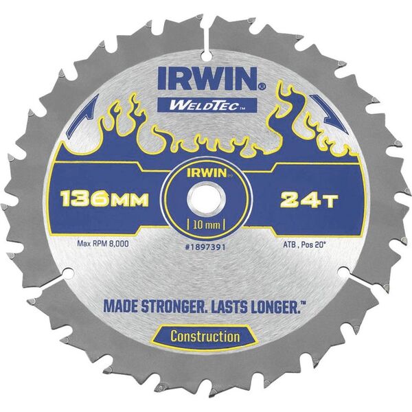 Irwin piła tarczowa widia 136x10mm, 24 zębów CSB C (1897391)