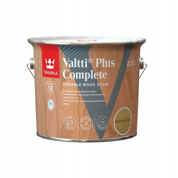 Tikkurila ΑΝΘΕΚΤΙΚΟ ΒΕΡΝΙΚΙ ΞΥΛΟΥ ΦΥΣΙΚΟ ΠΕΥΚΟ 2.5L