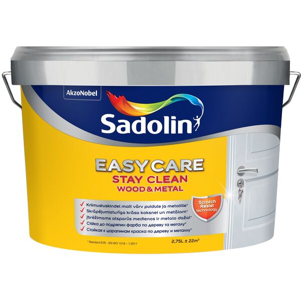 Sadolin ΒΑΦΗ EASYCARE ΞΥΛΟ ΚΑΙ ΜΕΤΑΛΛΟ BW 2.75L