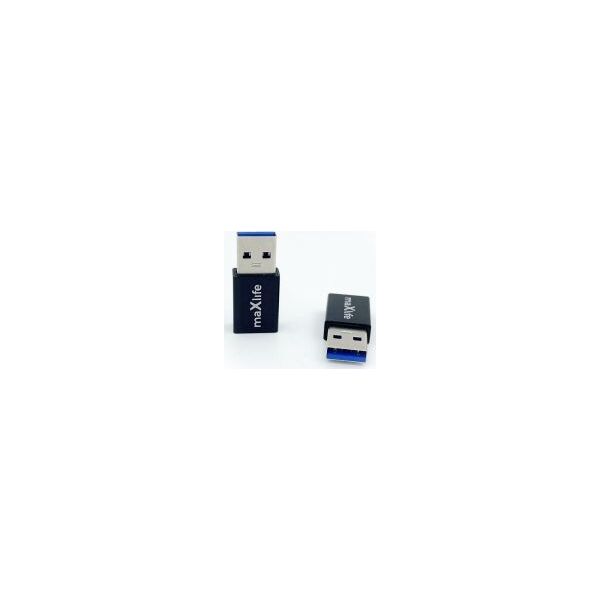 Adapter USB MaxLife  USB-C - USB Czarny  (8_2273669)