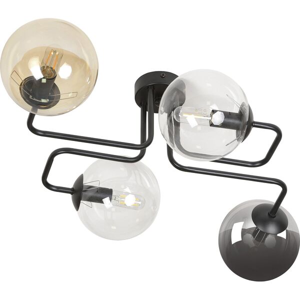 Lampa wisząca Orno BARI lampa wisząca, moc max.4x40W, E14, czarno-kolorowa (mix)
