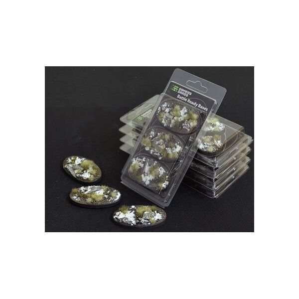 Gamers Grass Gamers Grass: Bases Oval - Winter 75 mm (3 szt.)